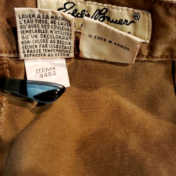 EDDIE BAUER High-Waisted VTG Jeans Relaxed Fit - Lt Nut Brown - Size 16 - EVC - Picture 10 of 10